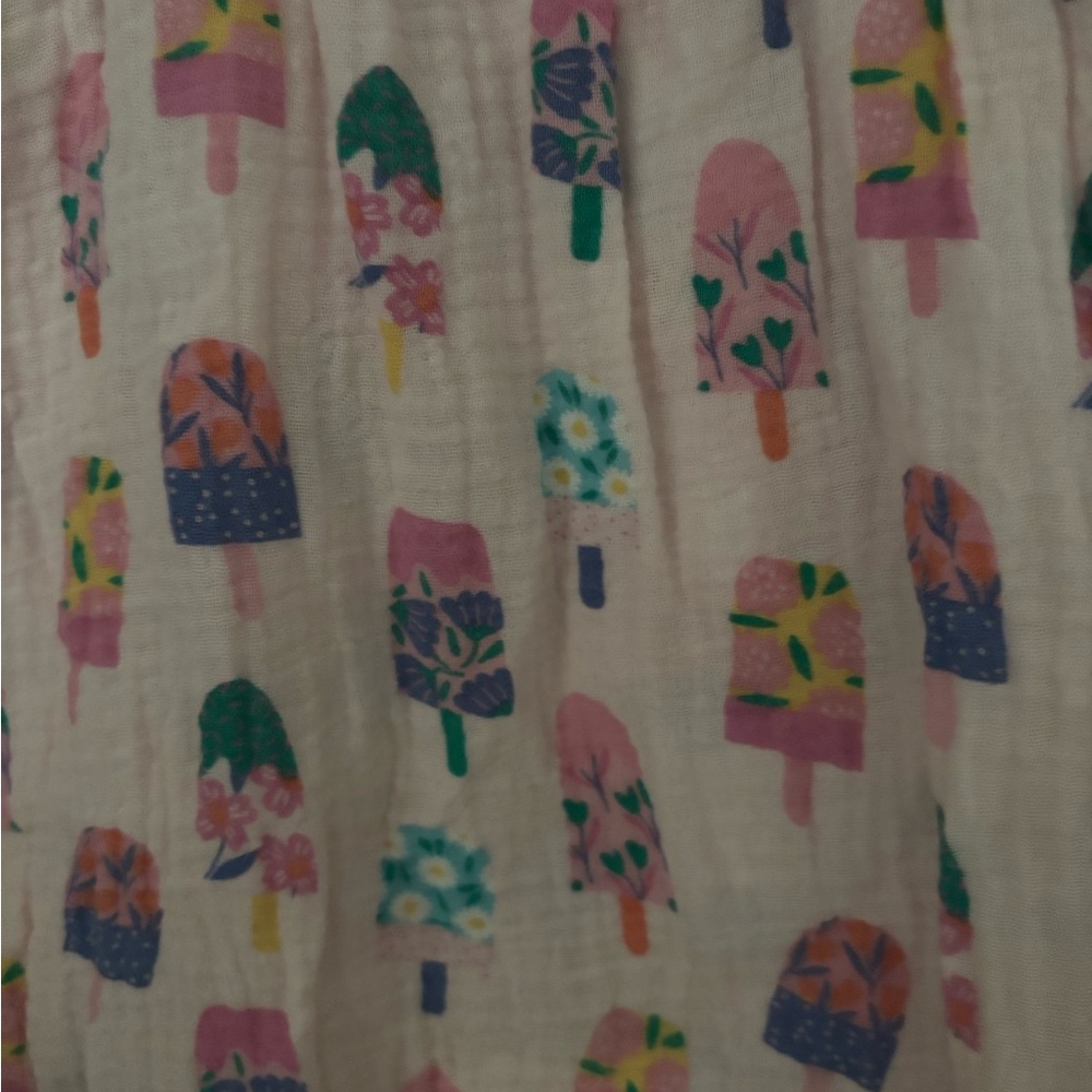 Angel Dear Pink Popsicle & Floral Romper - Picture 2 of 4